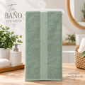 Toalla de Baño Lotus Verde Menta 70x130 cm – 500 g/m²