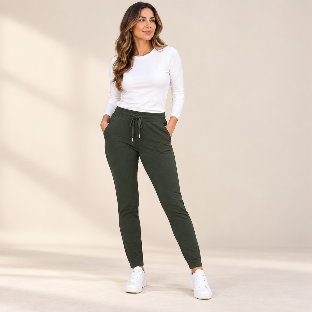 Pantalón de Mujer de Bengalina Elástica con Cordón