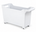 Carrito multiusos con ruedas blanco 17 × 45 × 29 cm