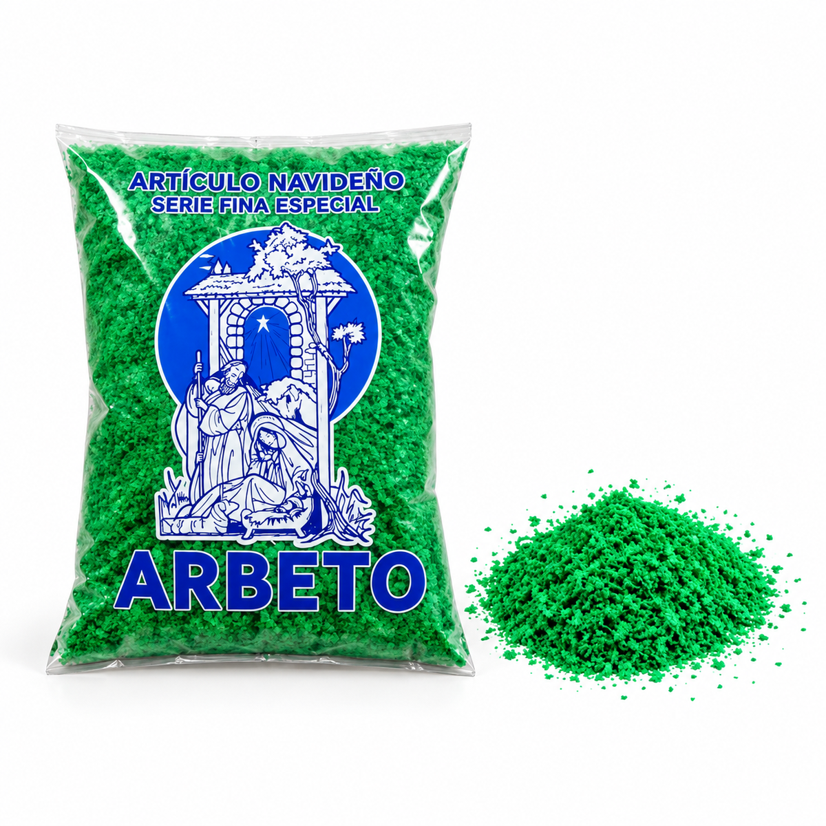 Serrín Verde para Belenes y Maquetas