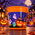 Cubo de Halloween con Asa 20 × 14,5 cm – Modelos Surtidos  Copiar título