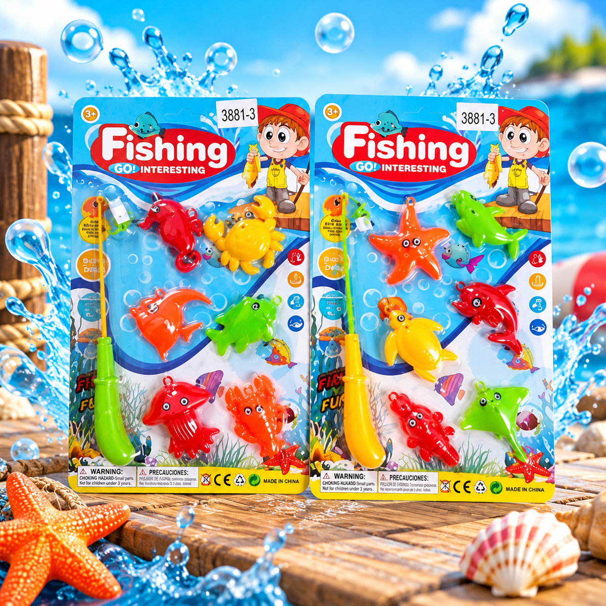Juego de pesca surtido infantil