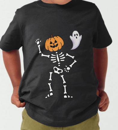 Camiseta Infantil Calabaza & Fantasmita Halloween