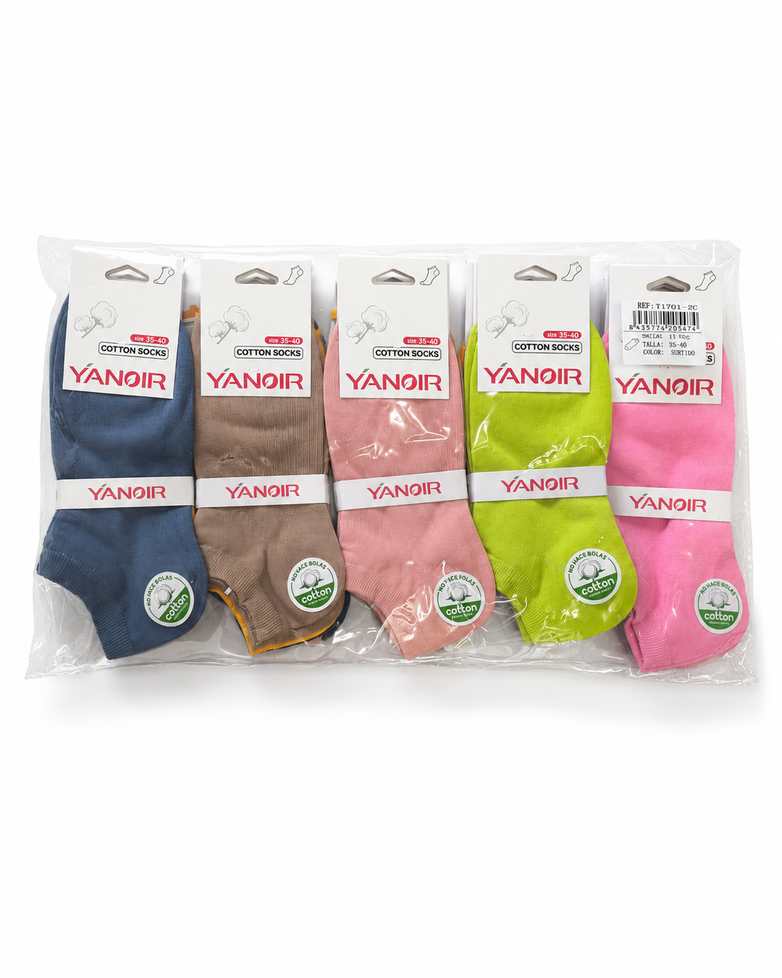 🧦✨ Calcetines Cortos Mujer – Algodón (Oferta 6×5 €)