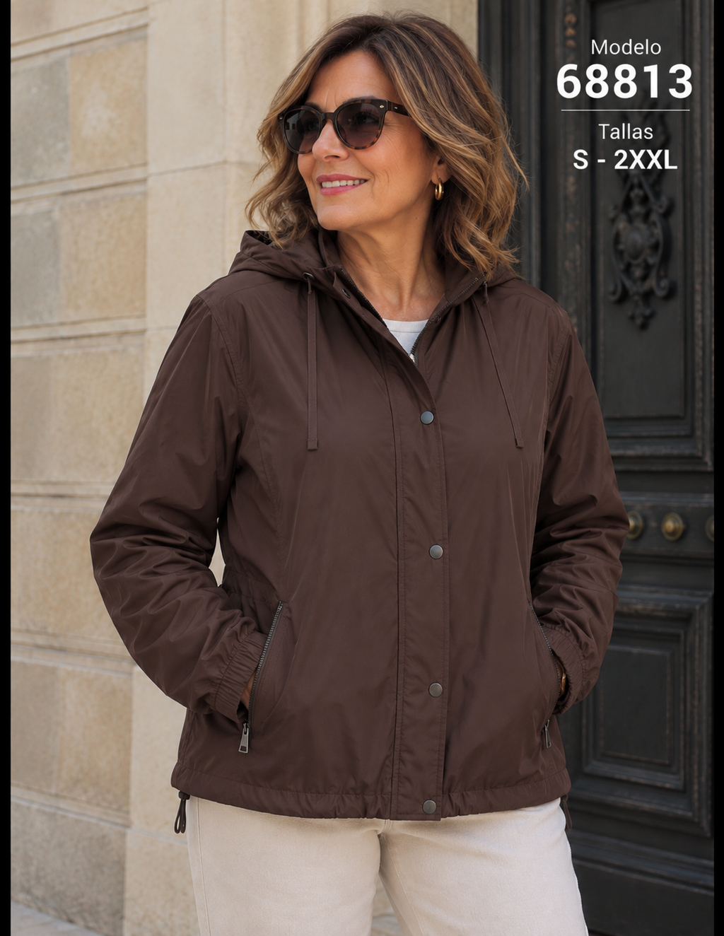 Chaqueta de Mujer con Capucha – Tallas S a XXL