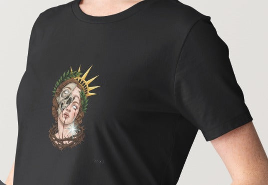 🎭💀 Camiseta Arte Dual – Vida y Calavera