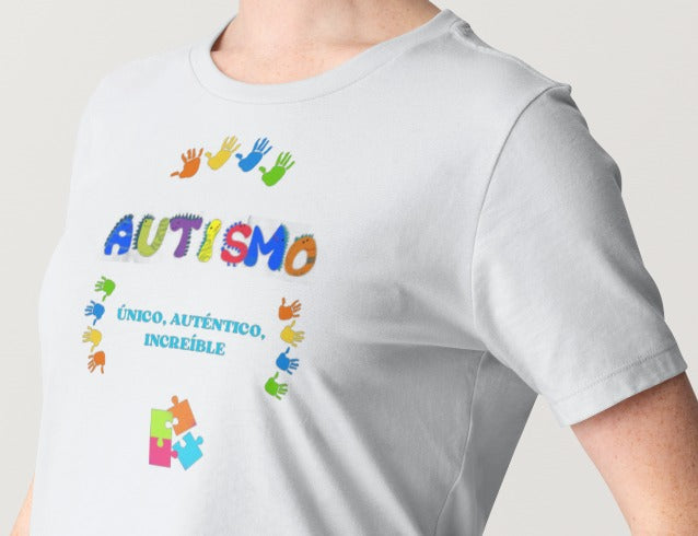 Camiseta Autismo – Único, Auténtico, Increíble
