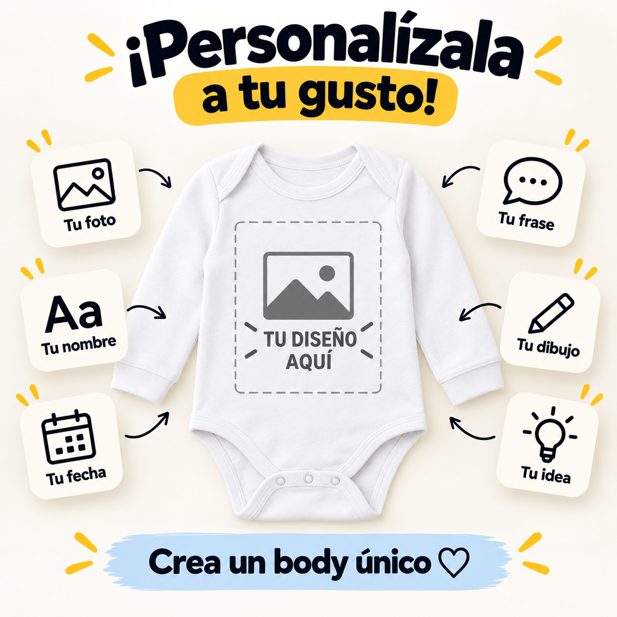 Body Personalizado con Tu Diseño
