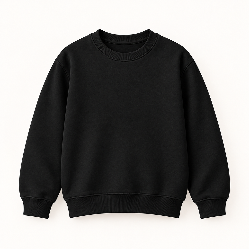 Sudadera Básica Infantil Personalizada sin Capucha – Niño y Niña