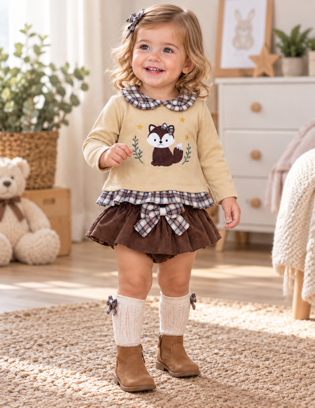 Conjunto Bebé Niña Zorro Alma Petit – 2 Piezas