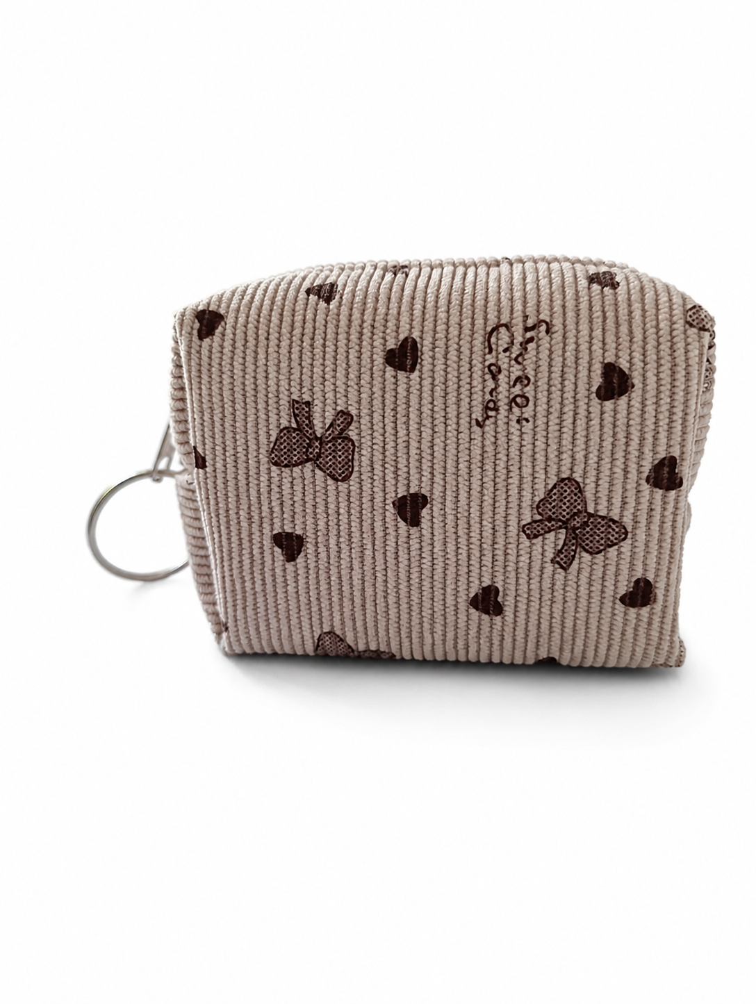 Monedero de pana con llavero – 4 colores