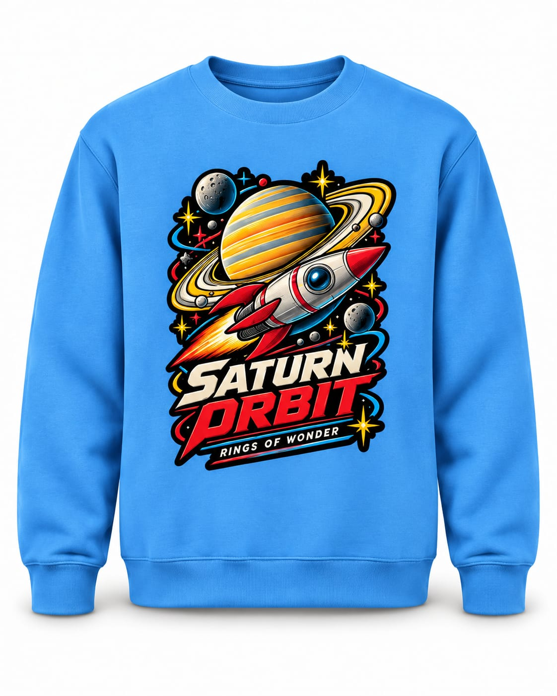 Sudadera Personalizada Saturn Orbit – Cohete y Planetas