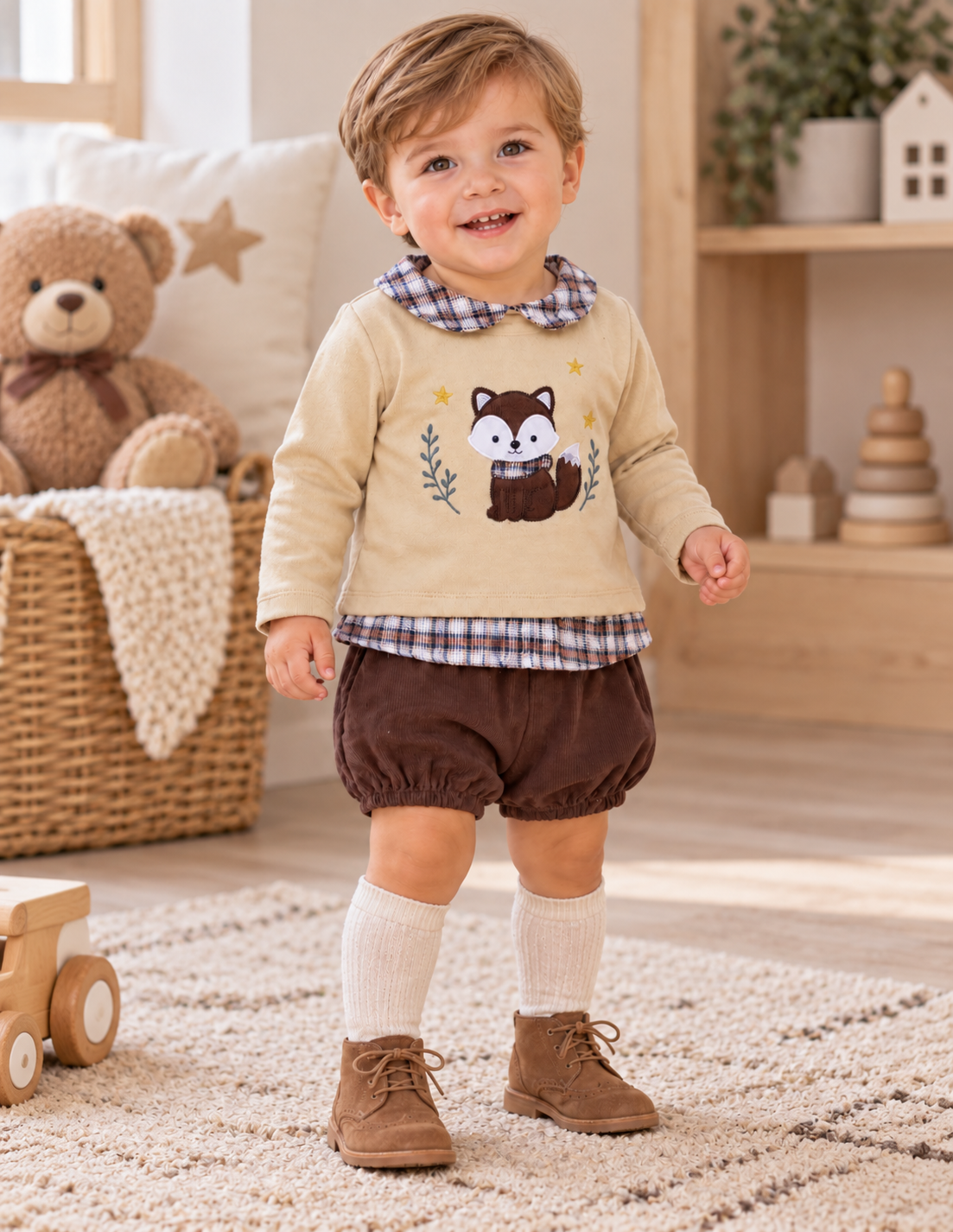 Conjunto Bebé Niño Zorro Alma Petit – 2 Piezas