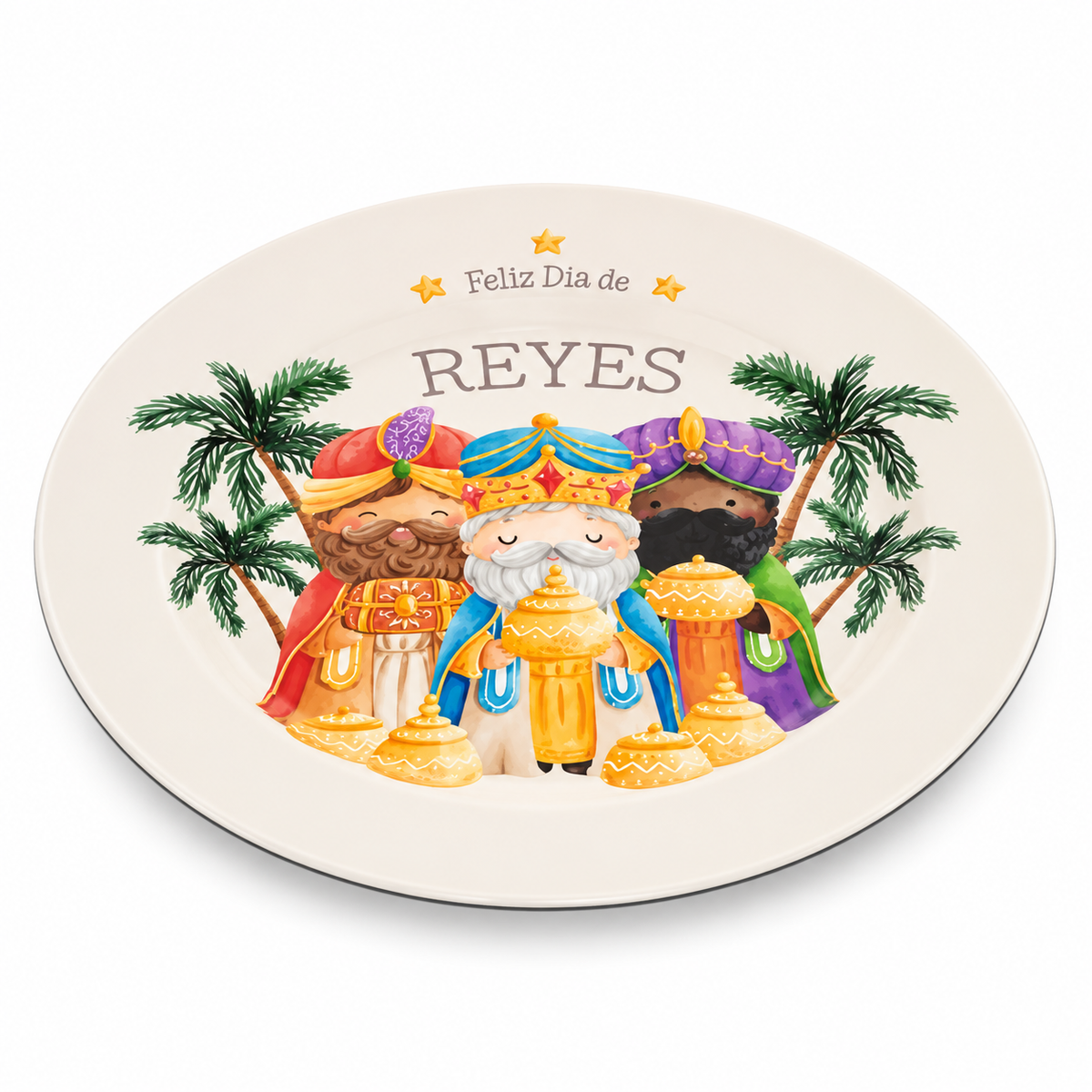 Bajo Plato Decorativo Reyes Magos 33 cm