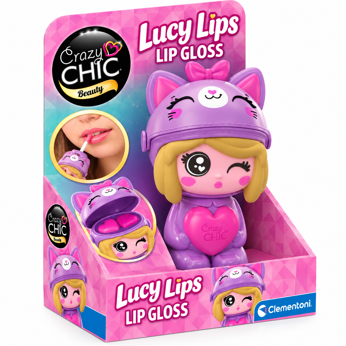 Muñeca Teddy Belle Pinta Labios Crazy Chic Lucy Lips