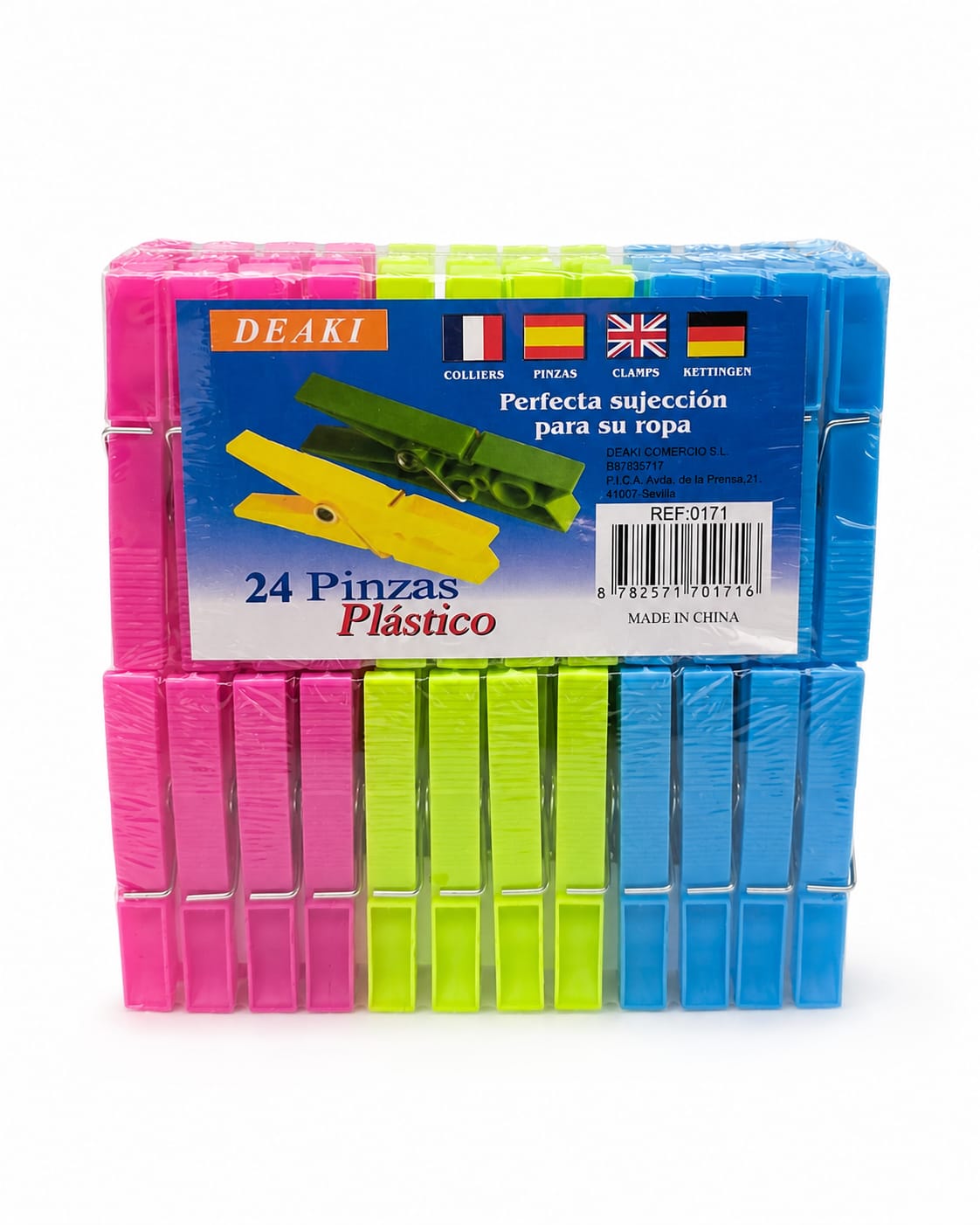Pinzas para la Ropa — 2 Paquetes de 24 por 1€
