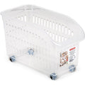 Cesta Organizadora Transparente con Ruedas 30 × 15 × 18 cm